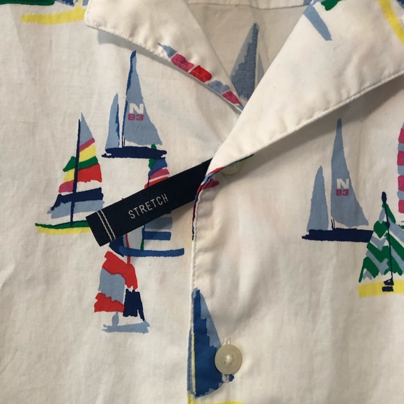 Nautica classic fit boat print camp shirt XXL - Picture 5 of 9